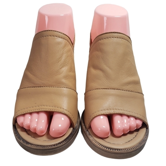 Barbara Barbieri Tan Open Toe Slingback Booties - Picture 5 of 12